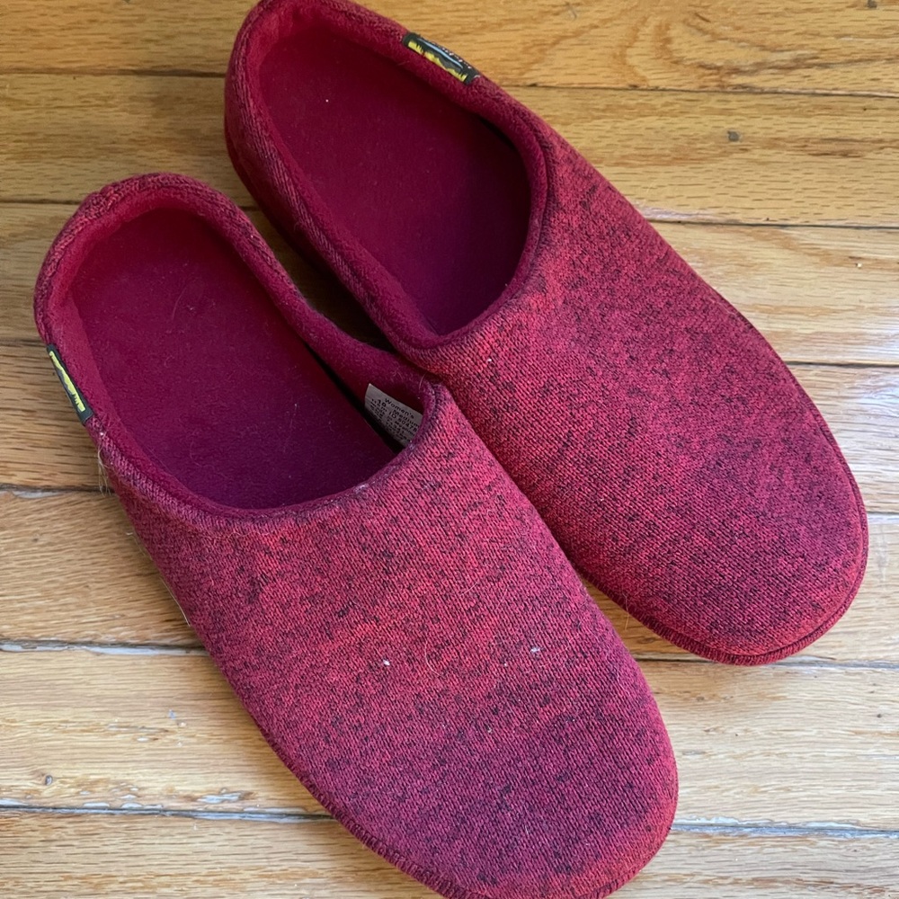 LL Bean Sweater Fleece Slipper Scuff